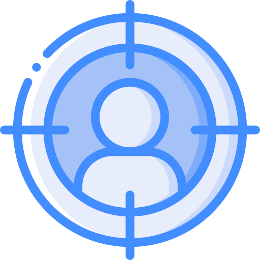 타겟팅 Basic Miscellany Blue icon