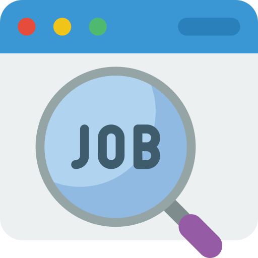 Job search Basic Miscellany Flat icon