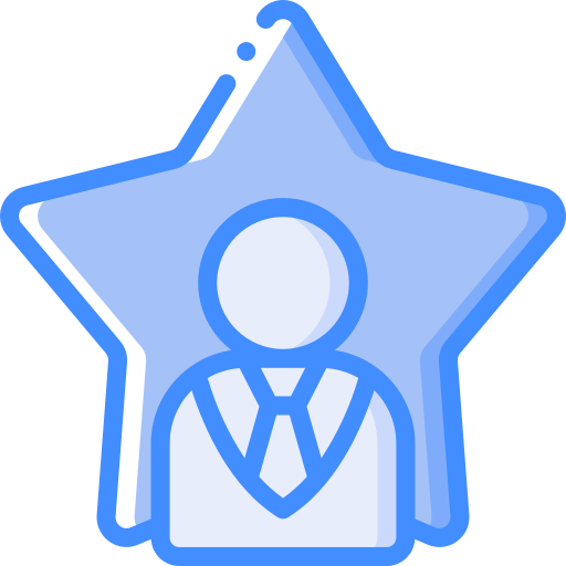 beste werknemer Basic Miscellany Blue icoon