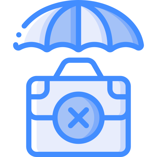 Umbrella Basic Miscellany Blue icon