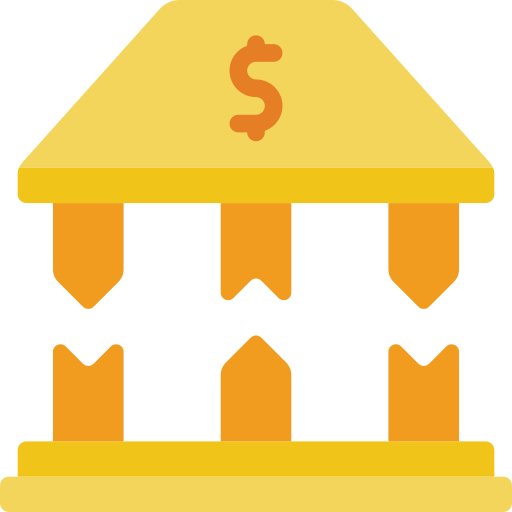 Bank Basic Miscellany Flat icon