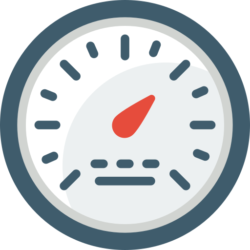 Speedometer Basic Miscellany Flat icon