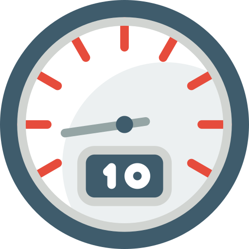 Speedometer Basic Miscellany Flat icon