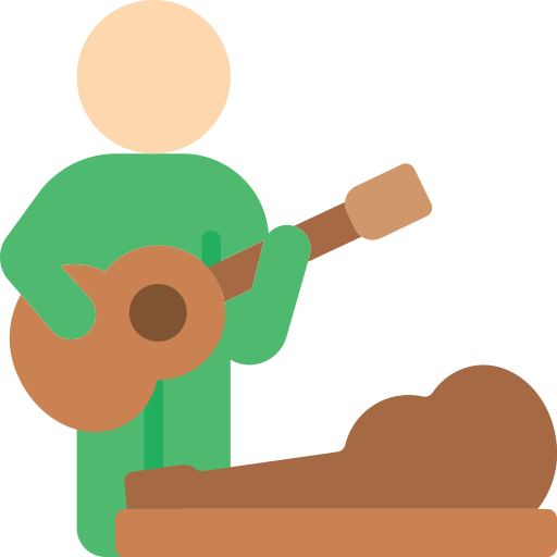 Busking Basic Miscellany Flat icon