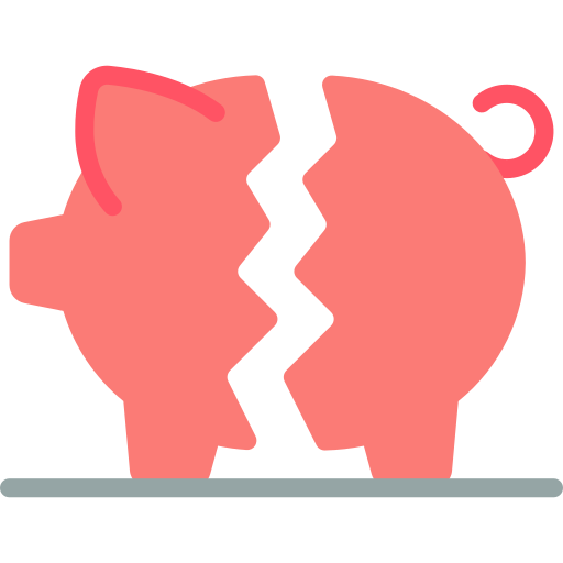 Piggy bank Basic Miscellany Flat icon