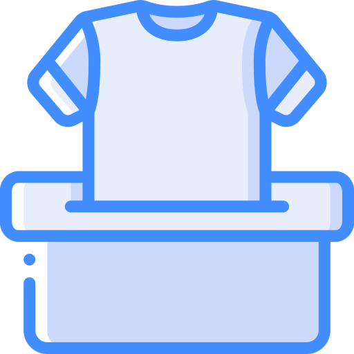 Clothes donation Basic Miscellany Blue icon