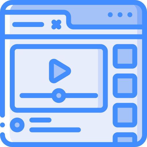 videoplayer Basic Miscellany Blue icon
