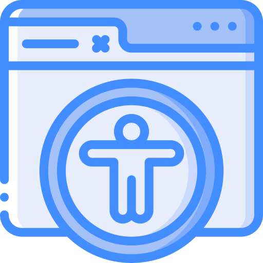 accesibilidad Basic Miscellany Blue icono