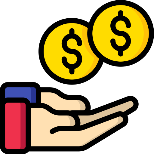 Give money Basic Miscellany Lineal Color icon