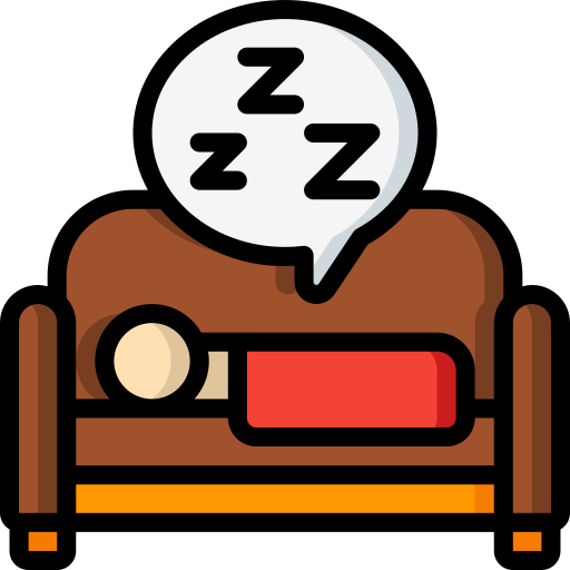 Sleeping Basic Miscellany Lineal Color icon