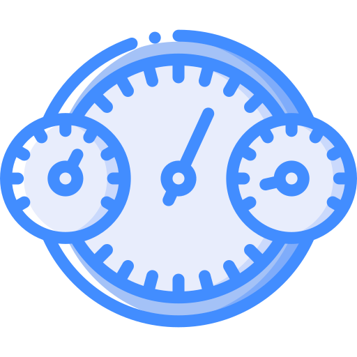 Clocks Basic Miscellany Blue icon