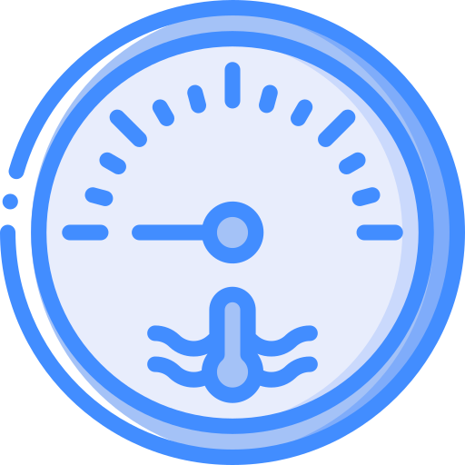 thermometer Basic Miscellany Blue icon