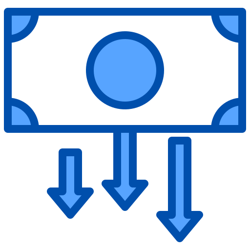 Cash withdrawal xnimrodx Blue icon