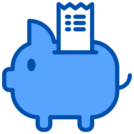 Piggy bank xnimrodx Blue icon