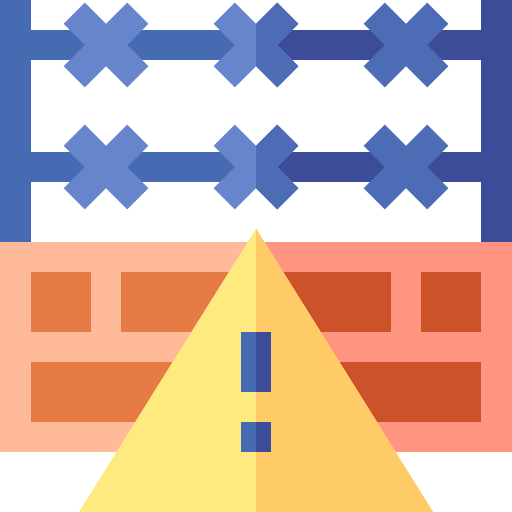 fronteira de escudo Basic Straight Flat Ícone