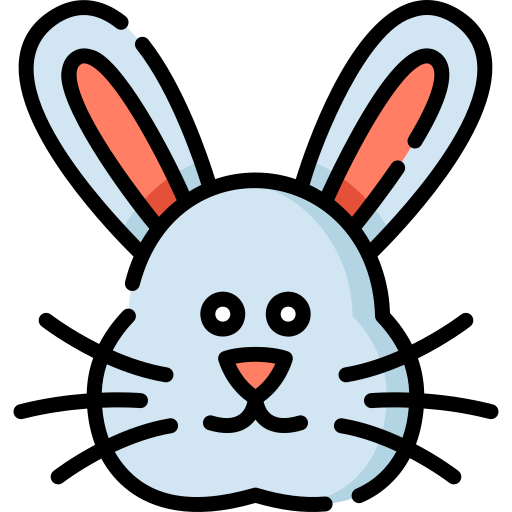 konijn Special Lineal color icoon