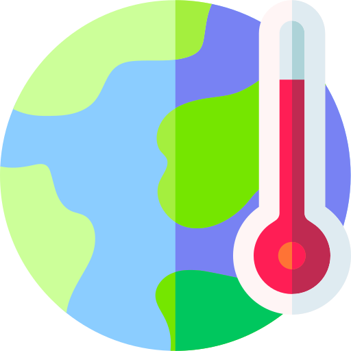 globalne ocieplenie Basic Rounded Flat ikona