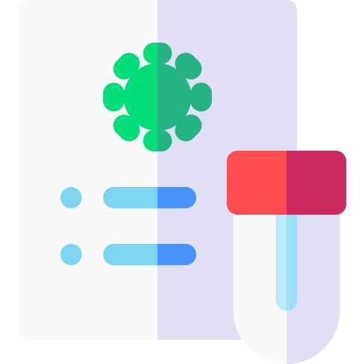 pcr-test Basic Rounded Flat icoon