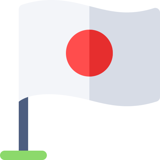 일본 Basic Rounded Flat icon