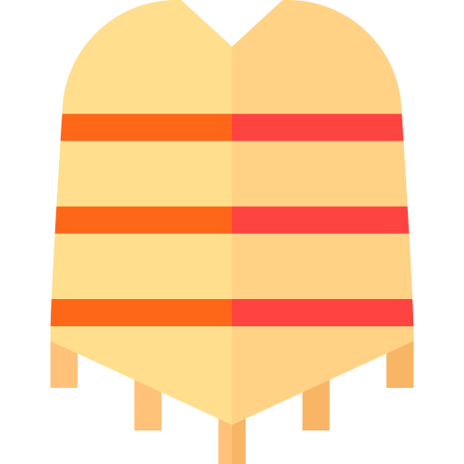 poncho Basic Straight Flat icon