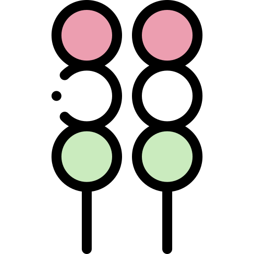 Dango Detailed Rounded Lineal color icon