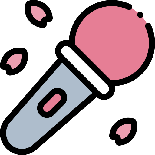 Karaoke Detailed Rounded Lineal color icon