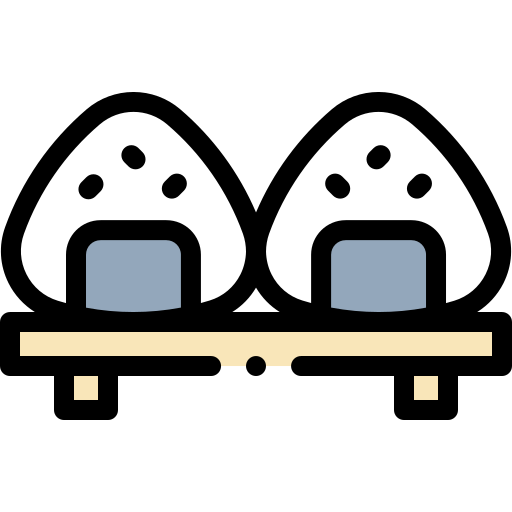 Onigiri Detailed Rounded Lineal color icon