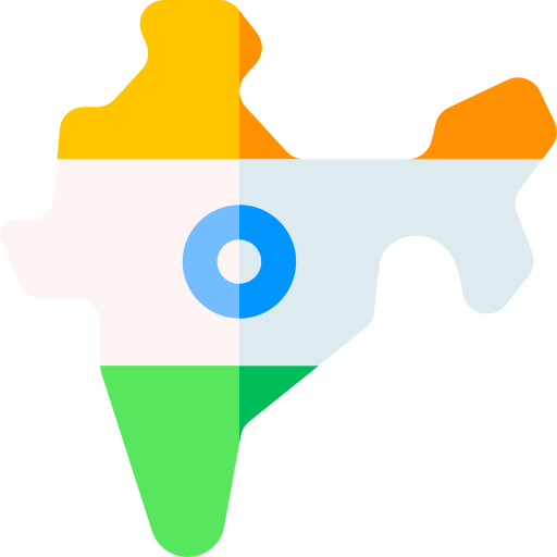 india Basic Rounded Flat icona
