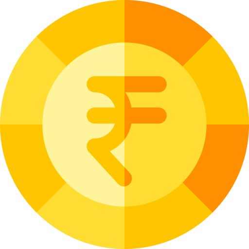 rupia Basic Rounded Flat ikona