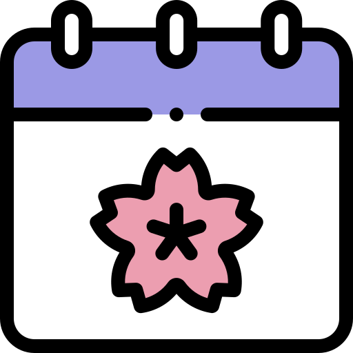 Sakura Detailed Rounded Lineal color icon