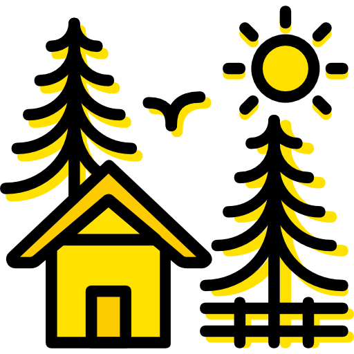 캠핑 Basic Miscellany Yellow icon
