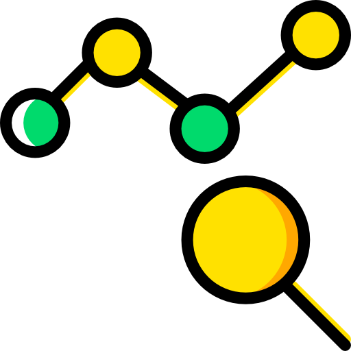 gráfico de linea Basic Miscellany Yellow icono