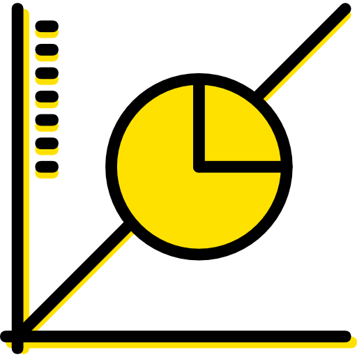 wykres liniowy Basic Miscellany Yellow ikona