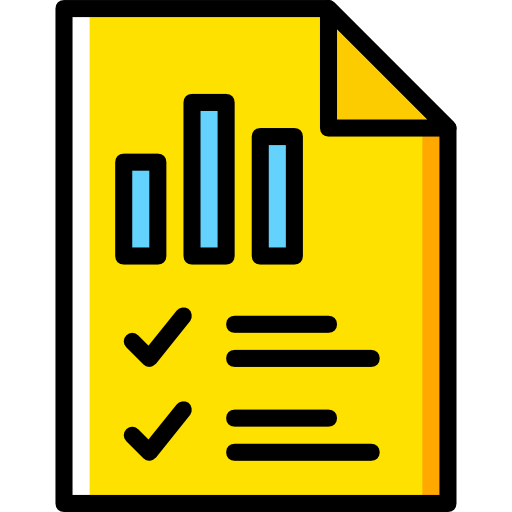 gráfico de barras Basic Miscellany Yellow icono