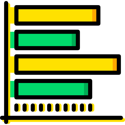 gráfico de barras Basic Miscellany Yellow icono