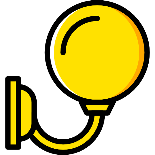 iluminação pública Basic Miscellany Yellow Ícone