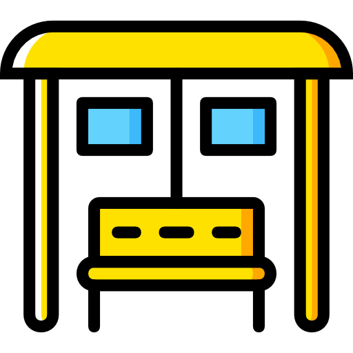 parada de autobús Basic Miscellany Yellow icono