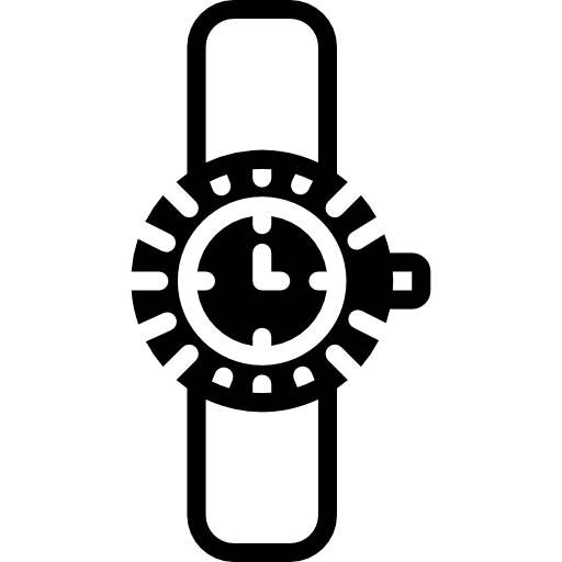 reloj de pulsera Basic Miscellany Fill icono