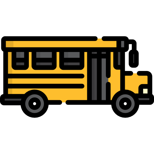 Ônibus escolar Special Lineal color Ícone