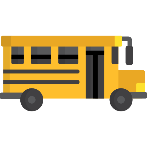 autobús escolar Special Flat icono