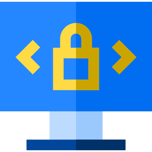 Secure web Basic Straight Flat icon