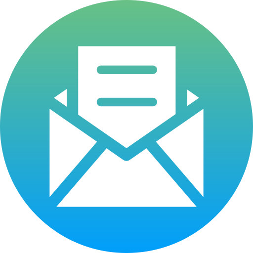 Open mail Generic Flat Gradient icon