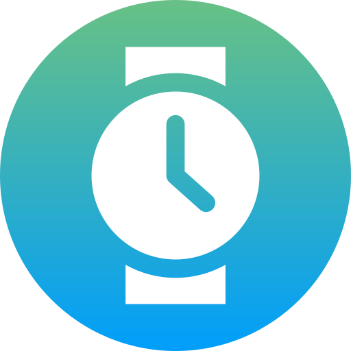 horloge Generic Flat Gradient icoon