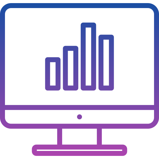 grafico a barre Generic Gradient icona