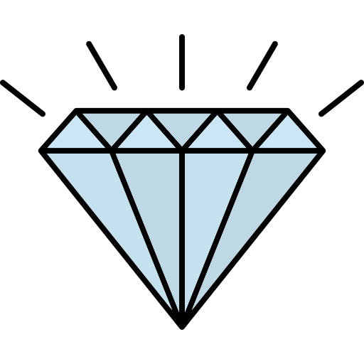 diamante Generic Outline Color icono