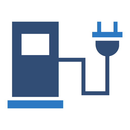 stacja elektryczna Generic Blue ikona