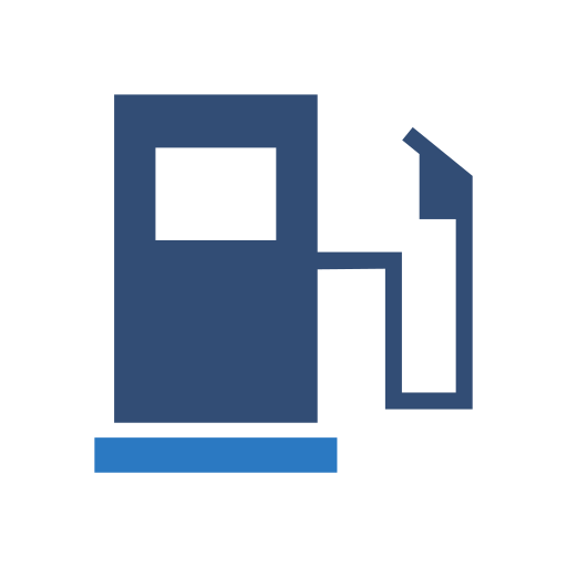 benzinestation Generic Blue icoon