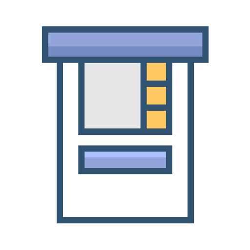 Cash machine Generic Outline Color icon