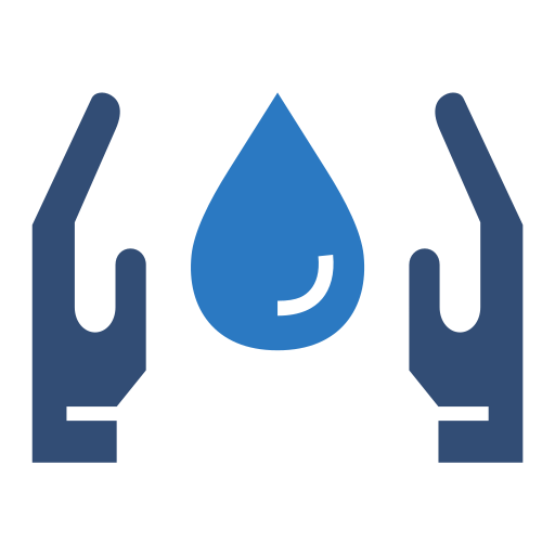 Économiser l'eau Generic Blue Icône