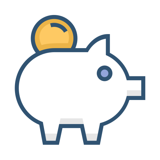 お金を節約する Generic Outline Color icon